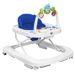 2-in-1 Foldable Baby Walker with Adjustable Heights 2-in-1 Foldable Baby Walker with Adjustable Heights